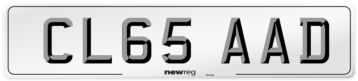 CL65 AAD Number Plate from New Reg